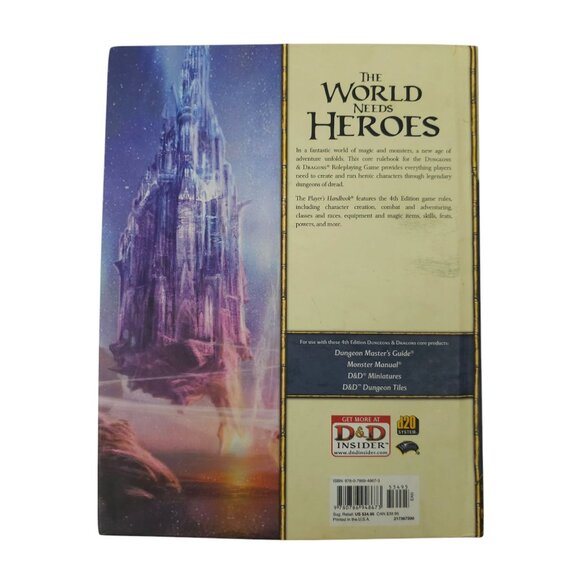 Dungeons And Dragons Players 4th Edition Handbook Dungeon Masters 2011 Book Lot - Picture 4 of 16